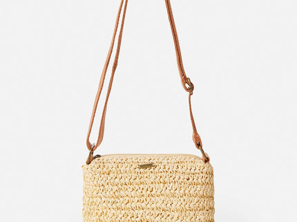 Essentials Straw Crossbody - Natural