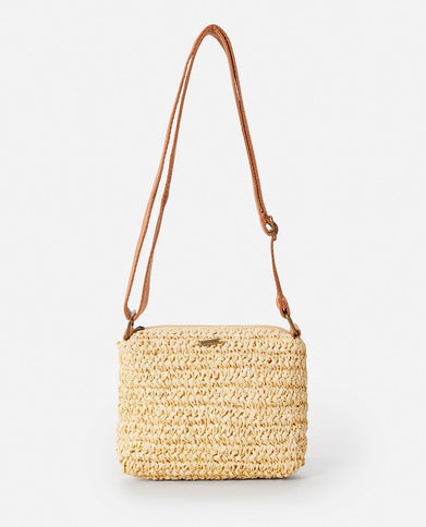 Essentials Straw Crossbody - Natural