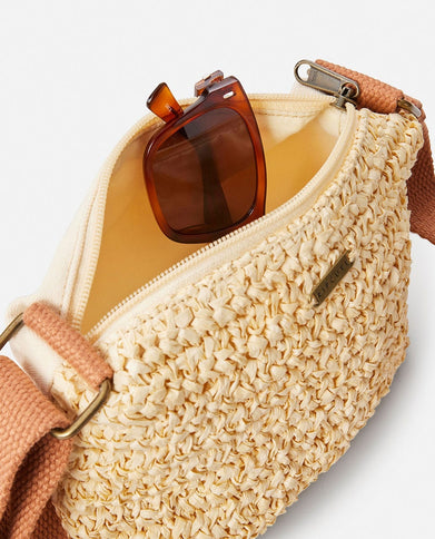 Essentials Straw Crossbody - Natural