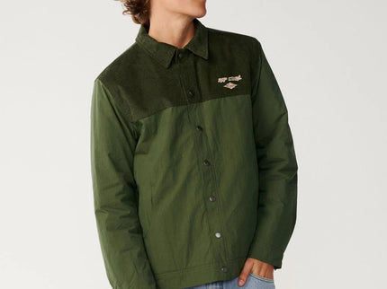 Classic Surf Cord Puffer Jacke - Dark Olive