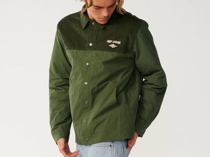 Classic Surf Cord Puffer Jacke - Dark Olive