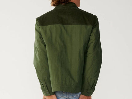 Classic Surf Cord Puffer Jacke - Dark Olive