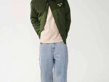 Classic Surf Cord Puffer Jacke - Dark Olive