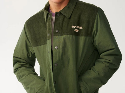 Classic Surf Cord Puffer Jacke - Dark Olive
