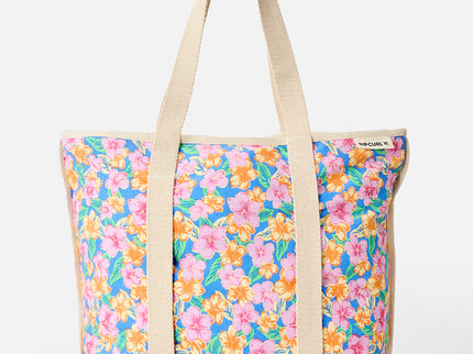 Mixed Canvas 31L Tote - Cornflower Blue