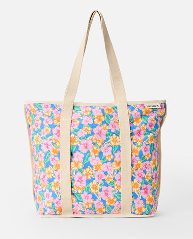 Mixed Canvas 31L Tote - Cornflower Blue