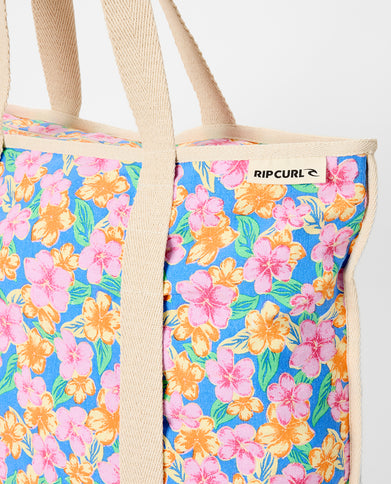 Mixed Canvas 31L Tote - Cornflower Blue