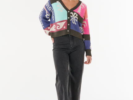 Keepsakes Jacquard Cardigan - Pink