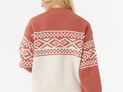 Cosmic Kiss Sweater - Brick