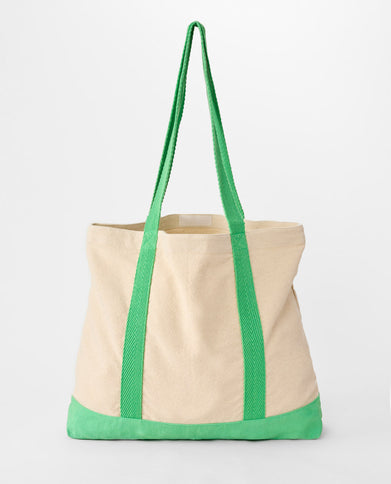 Mixed Logo 25L Tote - Natural/Green  Schouder Tas van Rip Curl | SHAKA