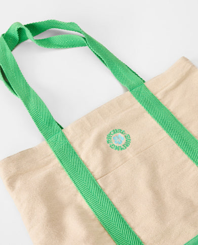 Mixed Logo 25L Tote - Natural/Green  Schouder Tas van Rip Curl | SHAKA