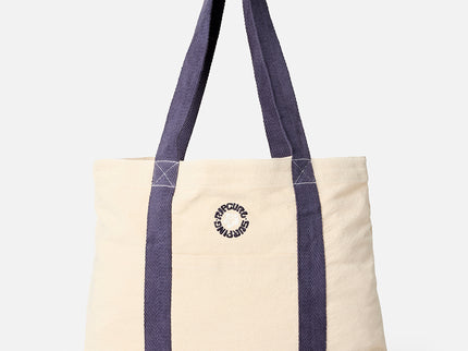 Mixed Logo 25L Tote - Natural/Navy