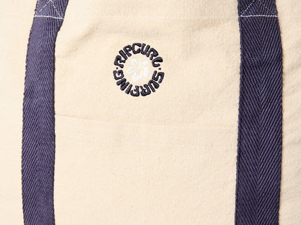 Mixed Logo 25L Tote - Natural/Navy