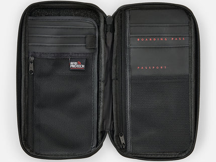 F-Light Search Travel Wallet - Black/Grey