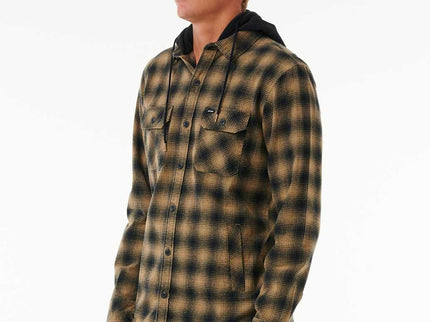 Grunter Flannel Hood Shrt - Washed Moss