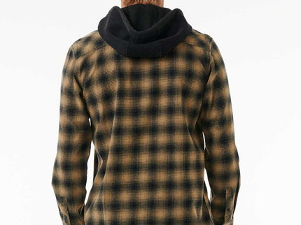 Grunter Flannel Hood Shrt - Washed Moss