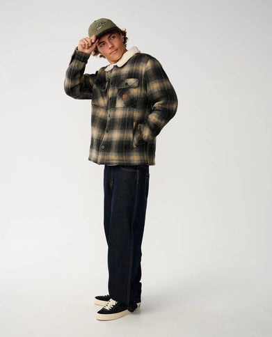 Classic Surf Bells Sherpa Jkt - Black