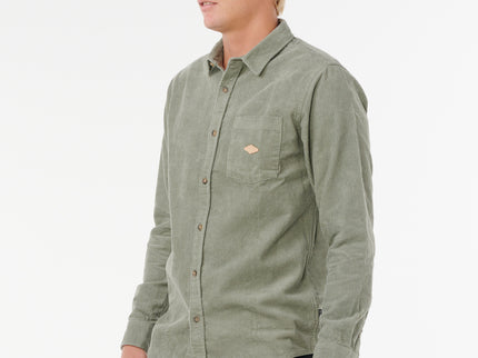 Classic Surf Cord L/S Shirt - Cactus Green
