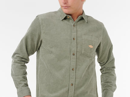 Classic Surf Cord L/S Shirt - Cactus Green