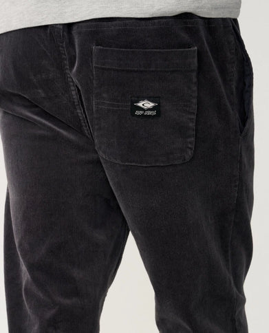 Classic Surf Cord Beach Pant - Washed Black