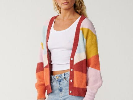 Surf Revival Jacquard Cardi - Multico
