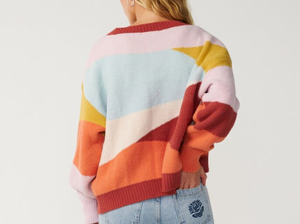Surf Revival Jacquard Cardi - Multico