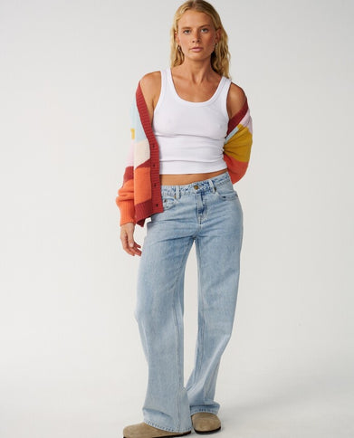 Surf Revival Jacquard Cardigan - Multico