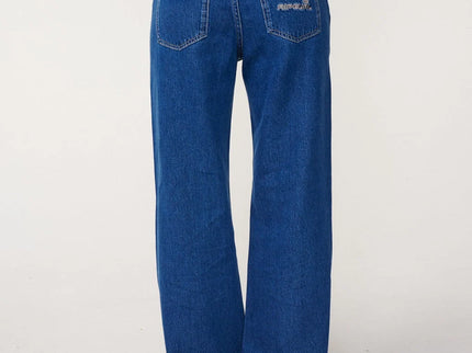 Aggie Relaxed Jeans - Mid Blue