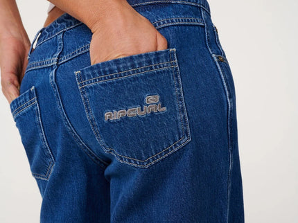 Aggie Relaxed Jeans - Mid Blue