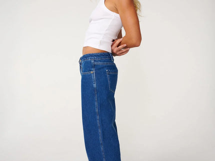 Aggie Relaxed Jeans - Mid Blue