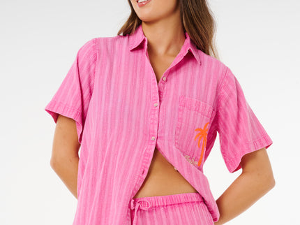 Hotel Malibu Embroid Short - Super Pink