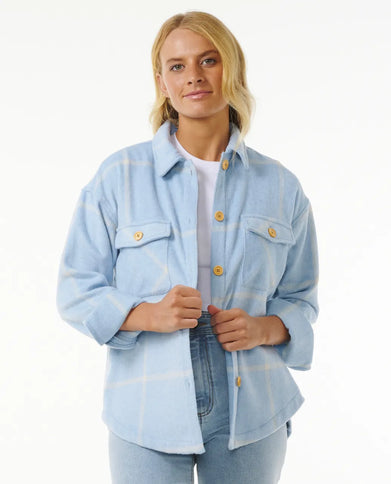 The Search Flannel Shirt - Light Blue