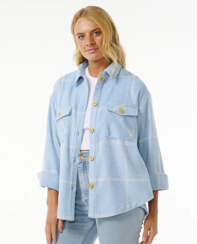 The Search Flannel Shirt - Light Blue