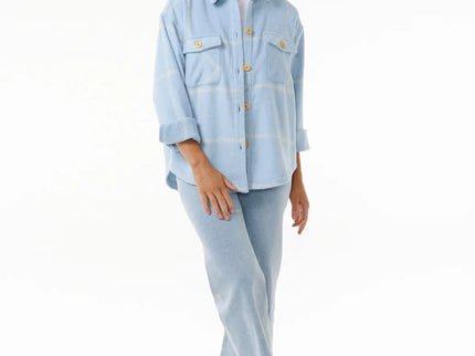 The Search Flannel Shirt - Light Blue