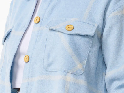 The Search Flannel Shirt - Light Blue