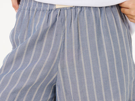 Beach Days Pinstripe Short - Dusty Blue