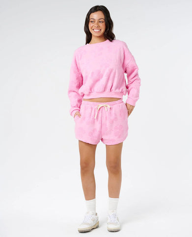 Paradise Terry Beach Short - Pink  Korte Broek van Rip Curl | SHAKA
