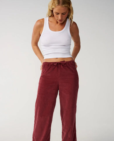 Keepsakes Washed Cord Pant - Dark Plum  Lange Broek van Rip Curl | SHAKA