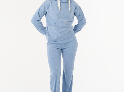 Cosy Flare Pant - Blue Marle