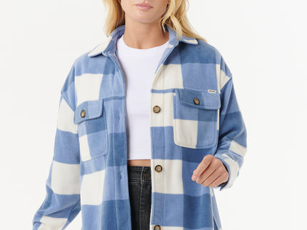 Neon Isles Fleece L/S Shirt - Blue