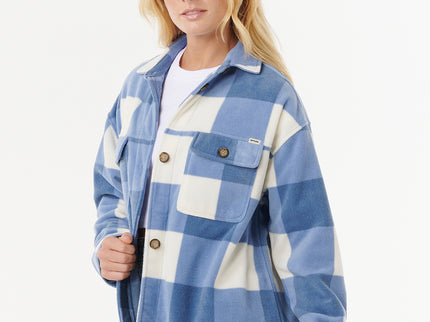 Neon Isles Fleece L/S Shirt - Blue