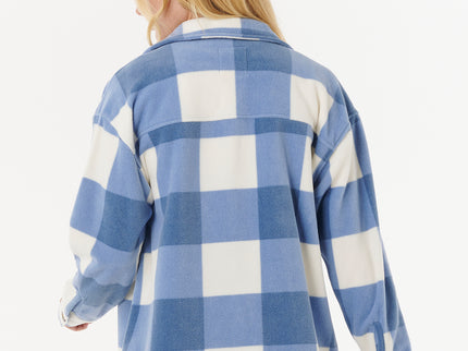 Neon Isles Fleece L/S Shirt - Blue