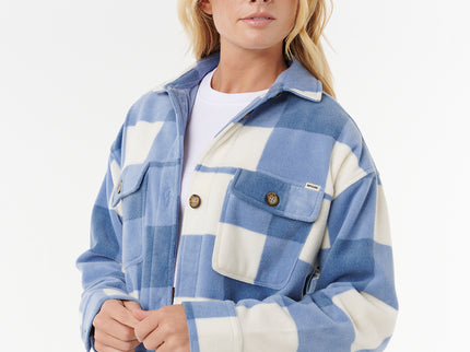 Neon Isles Fleece L/S Shirt - Blue