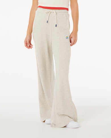 Surf Side Spliced Wide LEG PAN - Grey Marle