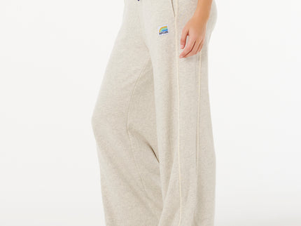 Surf Side Spliced Wide LEG PAN - Grey Marle