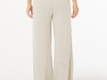 Surf Side Spliced Wide LEG PAN - Grey Marle