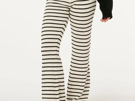 Bobbi Stripe Pant - Black/OFF White  Lange Broek van Rip Curl | SHAKA