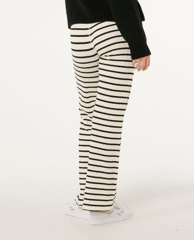 Bobbi Stripe Pant - Black/OFF White  Lange Broek van Rip Curl | SHAKA