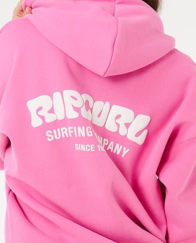Surf Puff Heritage Hood - Super Pink