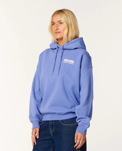 Surf Puff Relaxed Hood - Mid Blue